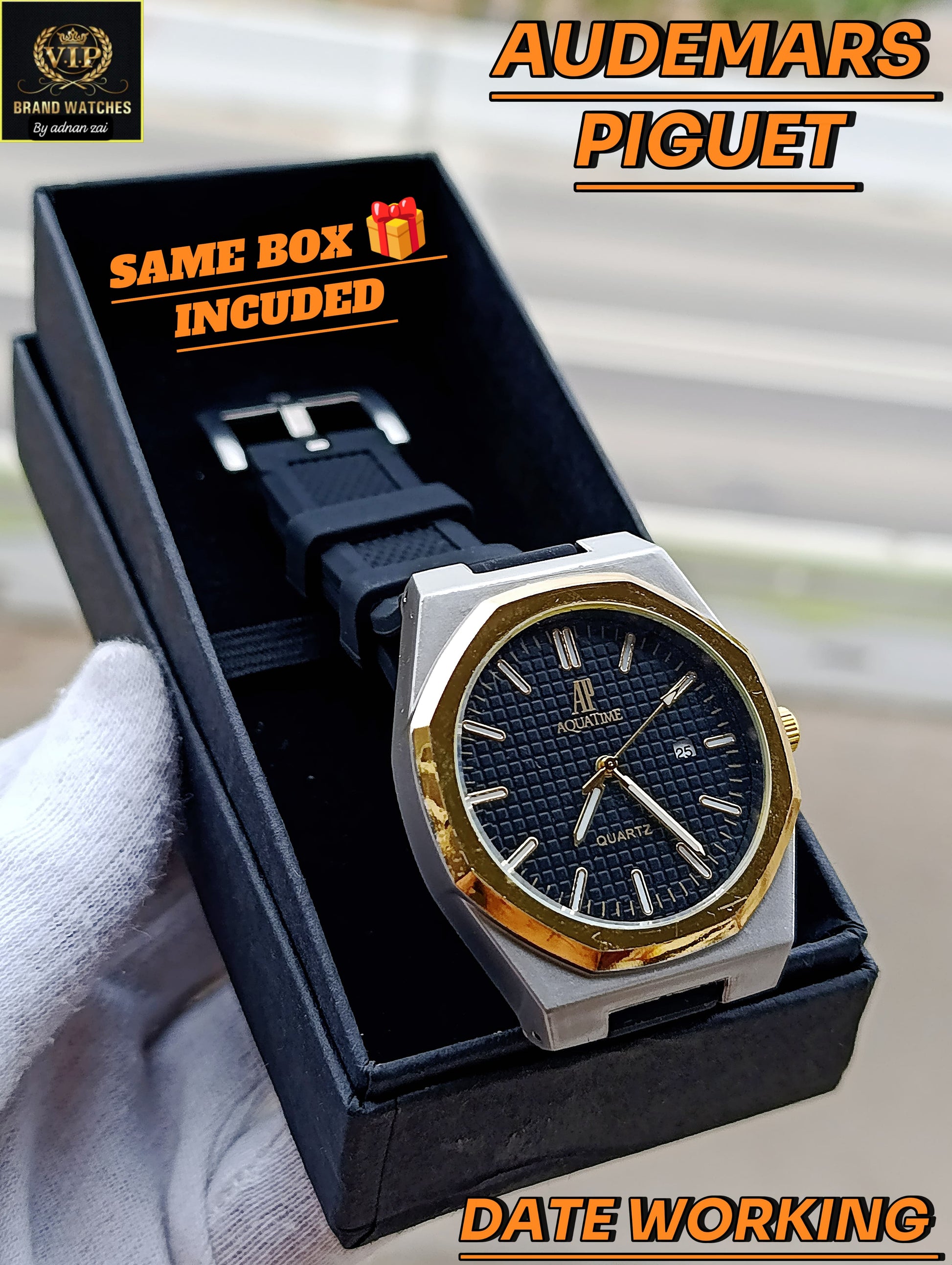 AUDEMARS PIGUET Rubber Strap Watch For Men AP-03