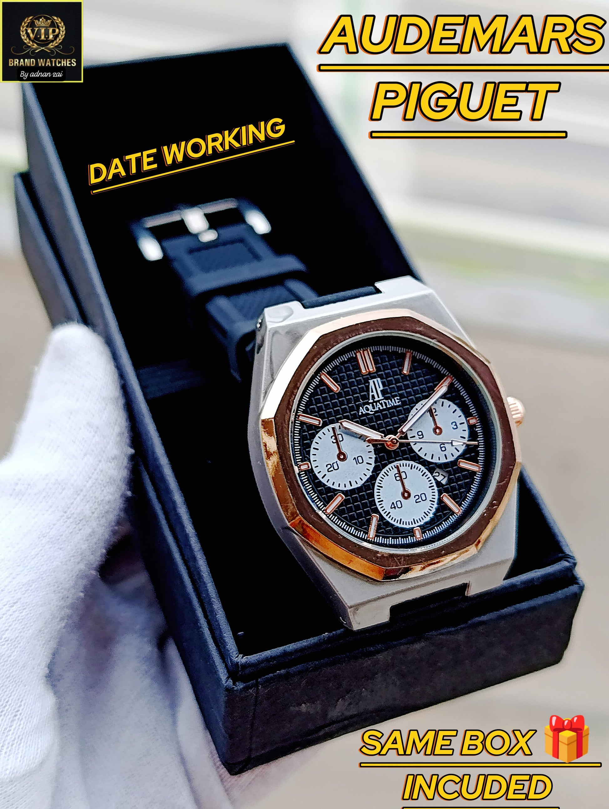 AUDEMARS PIGUET Rubber Strap Triple Core Watch For Men AP-01