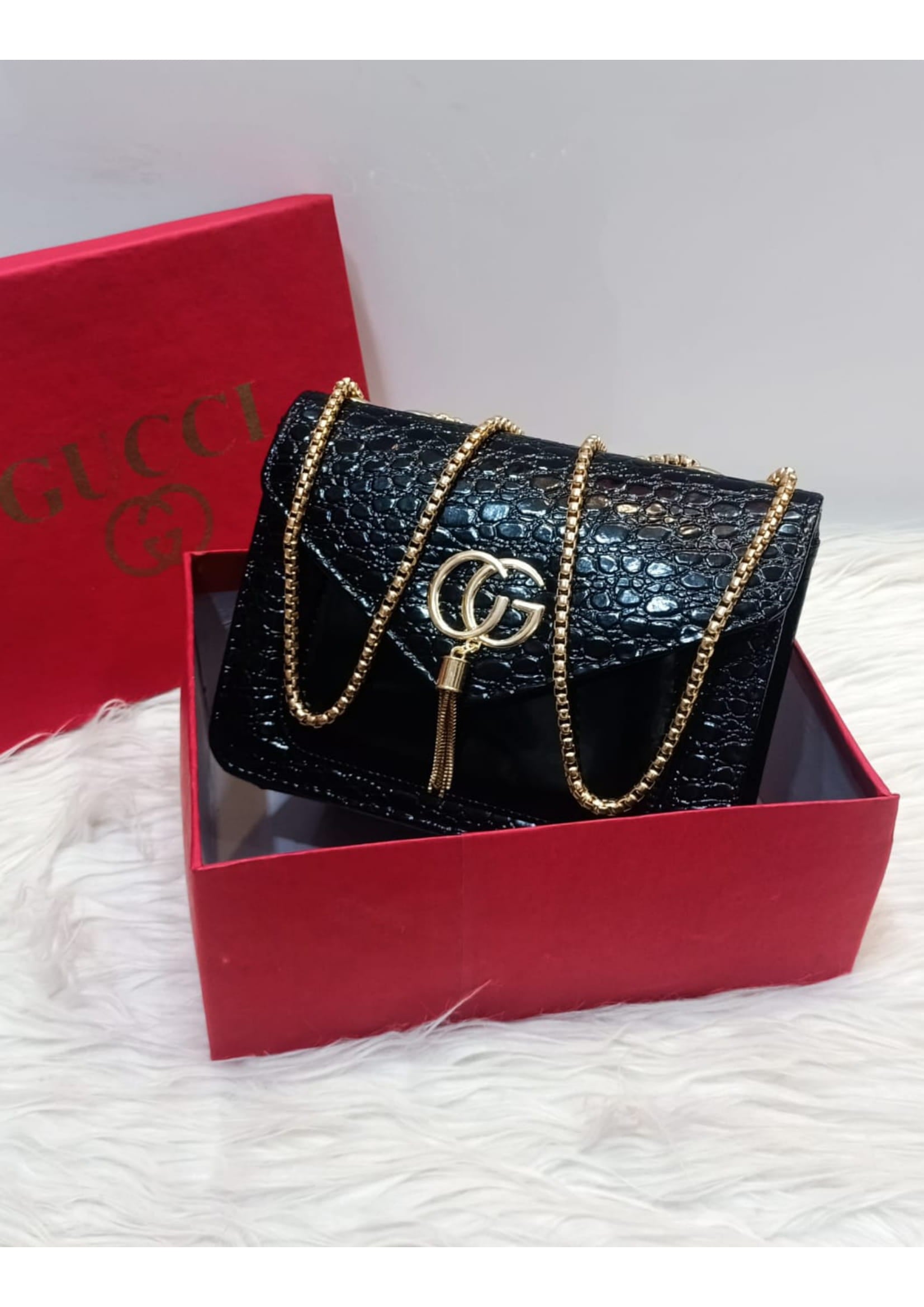 Premium Gucci Black Stylish Crossbody Bag
