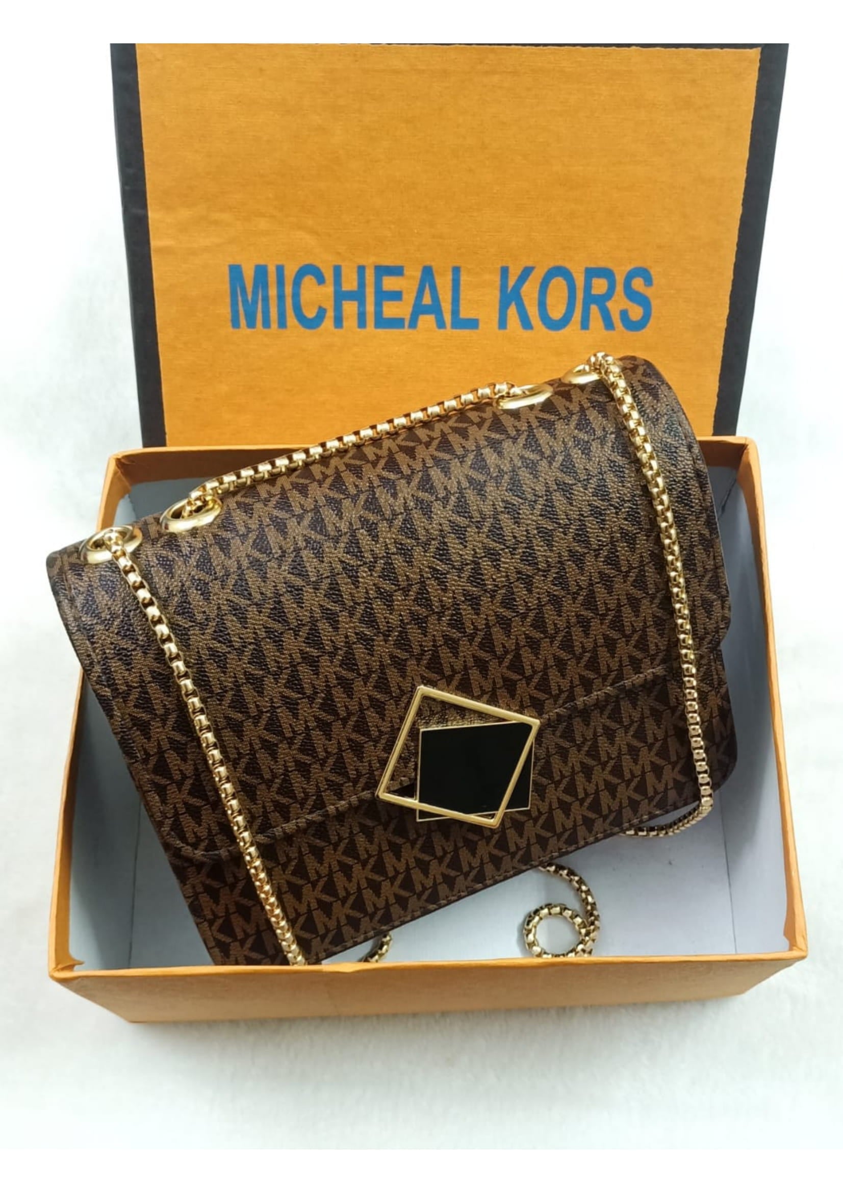 Premium Micheal Kors Stylish Brown Crossbody Bag