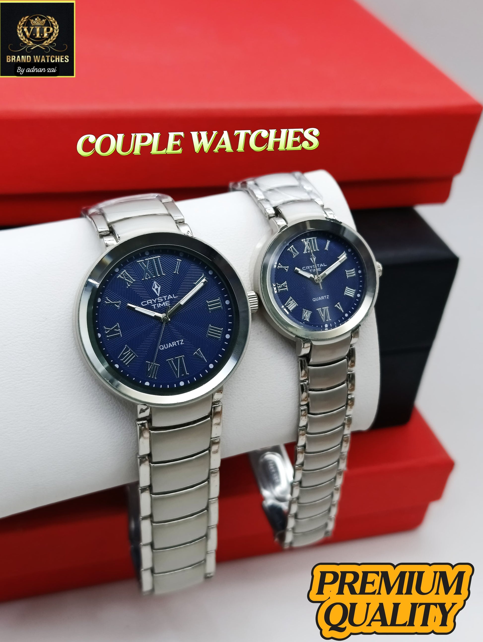 Premium Ambozing Roman Couple Watches Mercury Glass AR-07