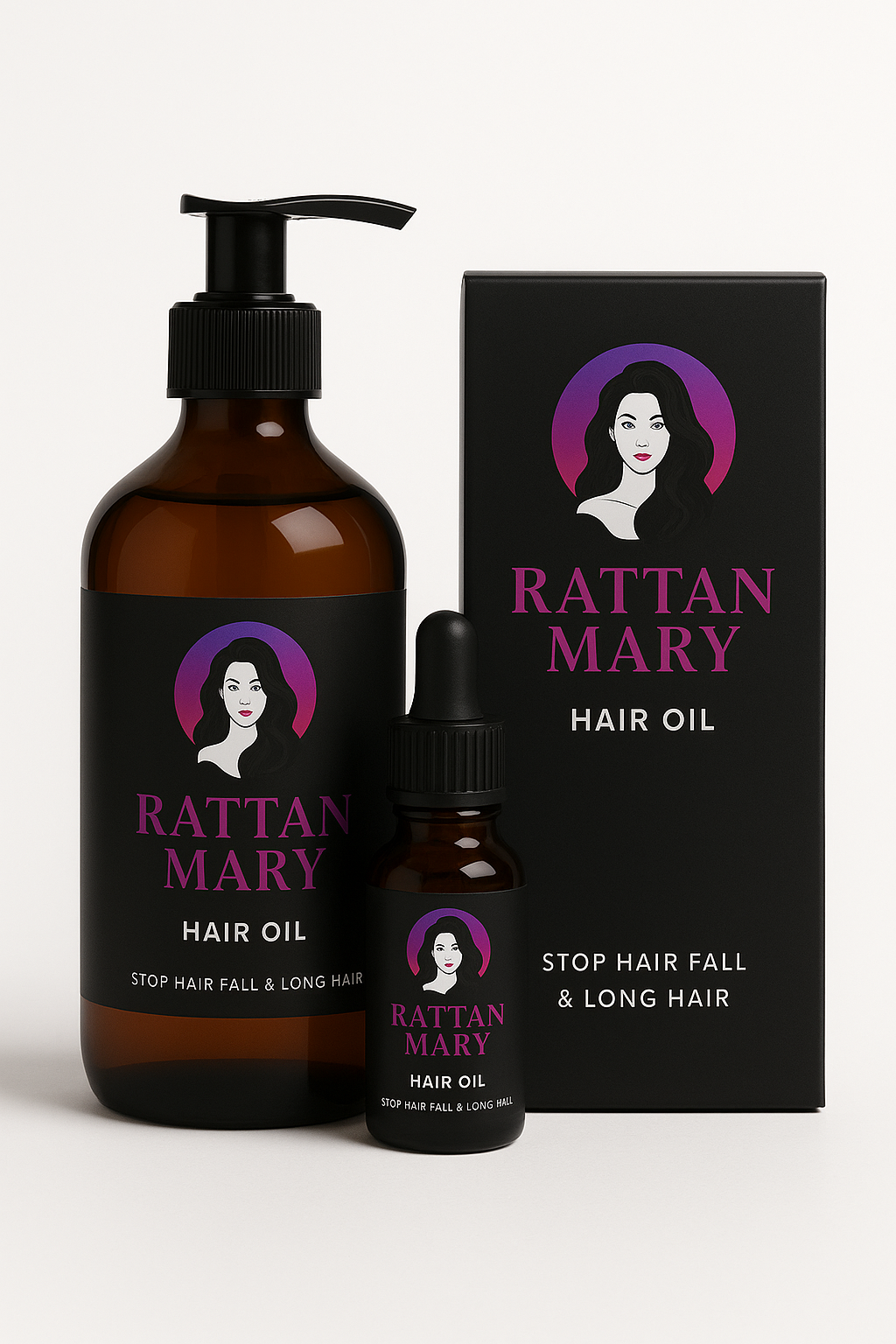 Rattan Mary Hair Oil For Long Hair & Stop Hair Fall
