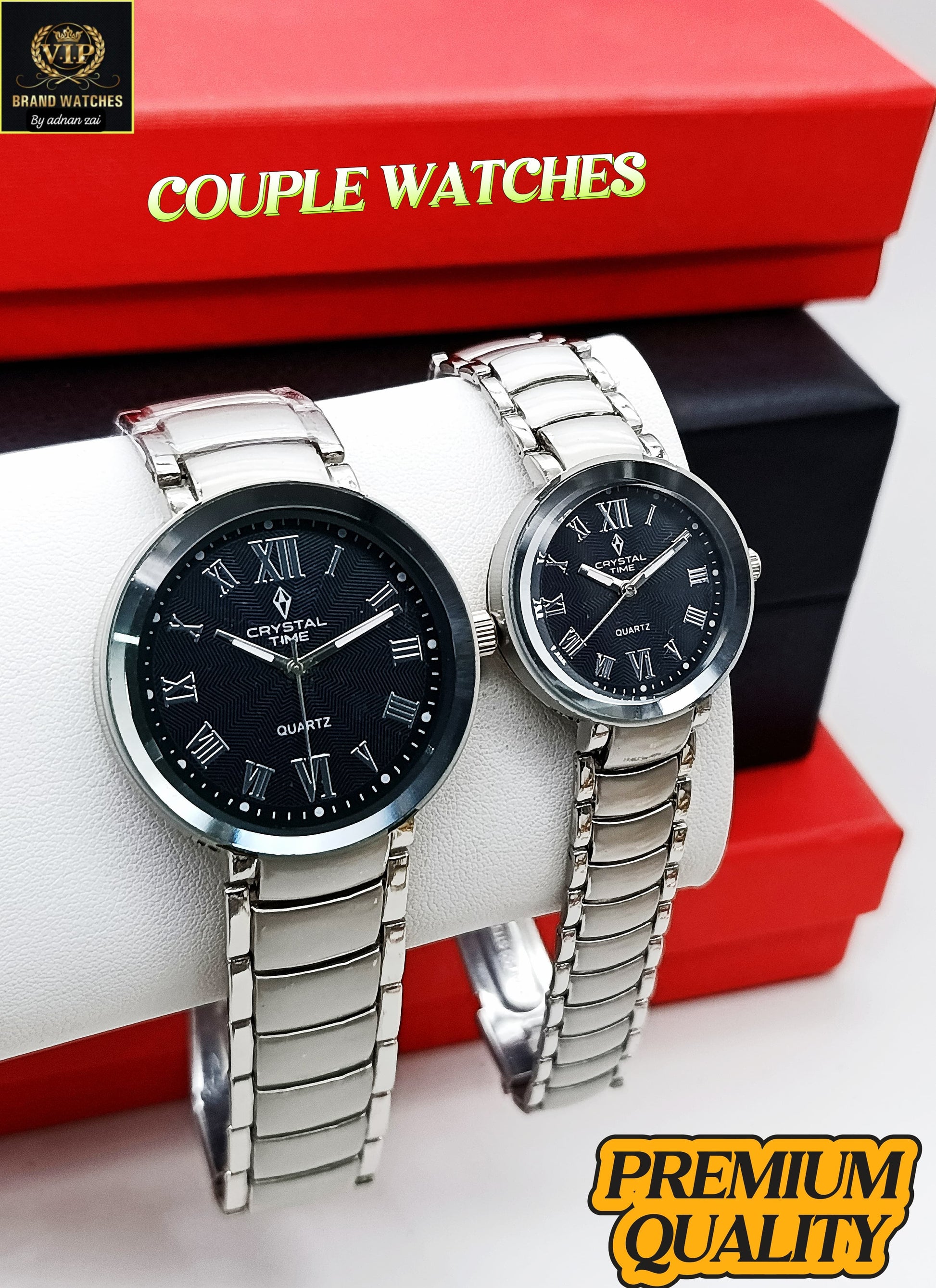 Premium Ambozing Roman Couple Watches Mercury Glass AR-08