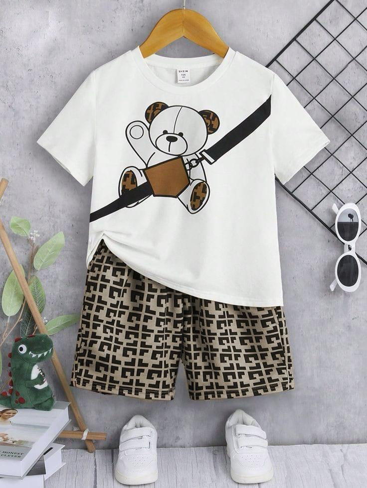 White Teddy Suit For Baby Boy