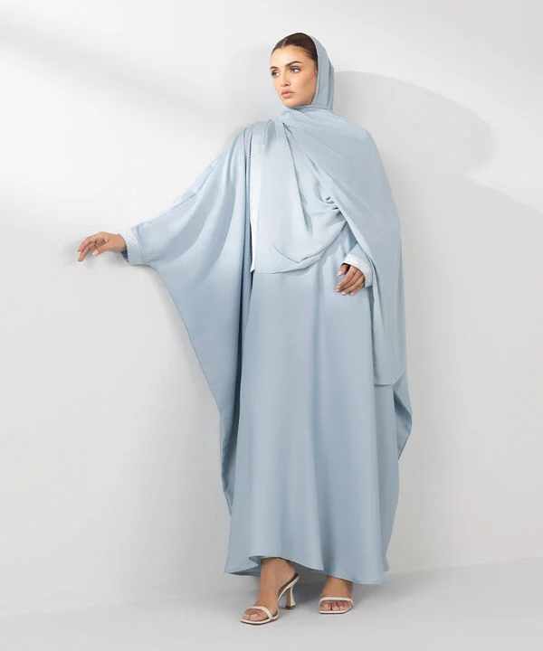 Embroidered Kaftan Abaya Set