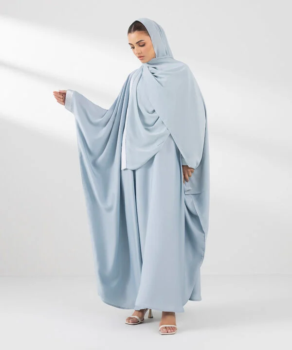 Embroidered Kaftan Abaya Set