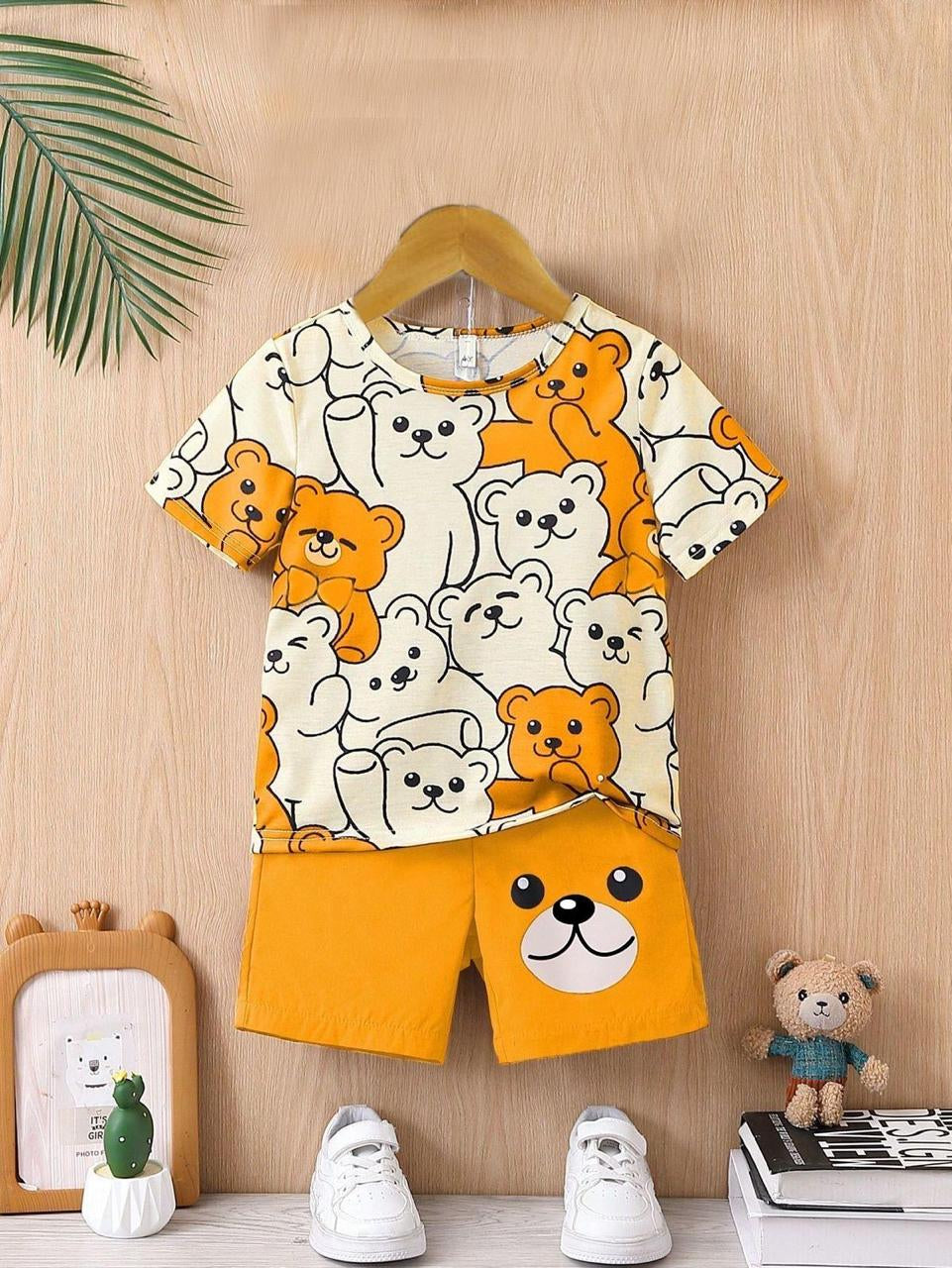 Yellow Teddy Suit For Baby Boy