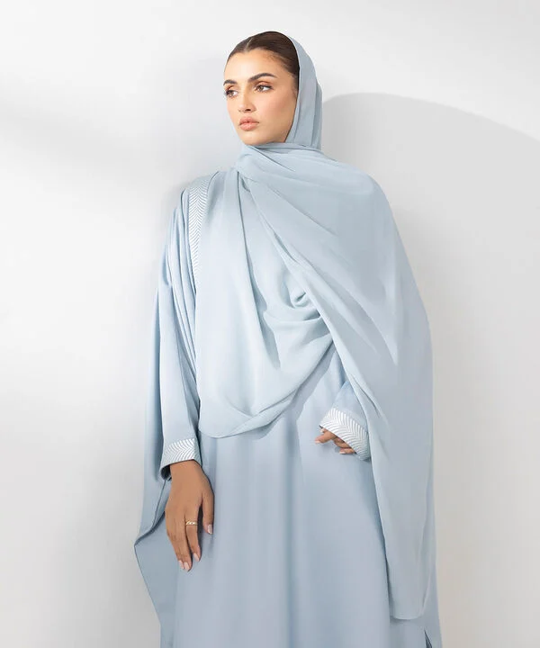 Embroidered Kaftan Abaya Set