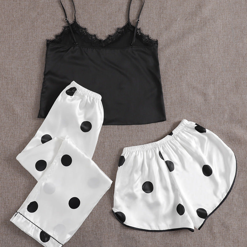 Three Piece Short, Trouser & Camisole Nighty