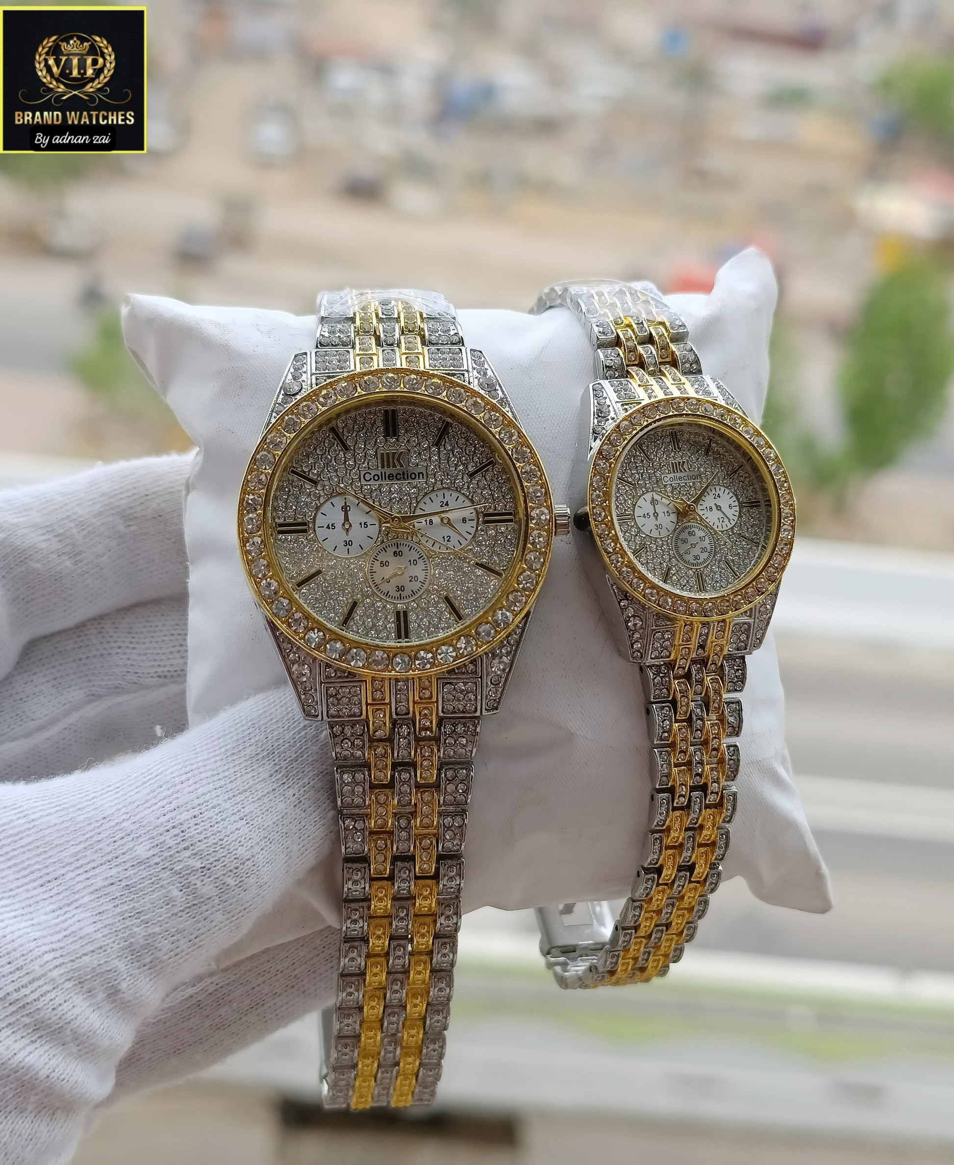 HK Diamond Couple Watches HK-01