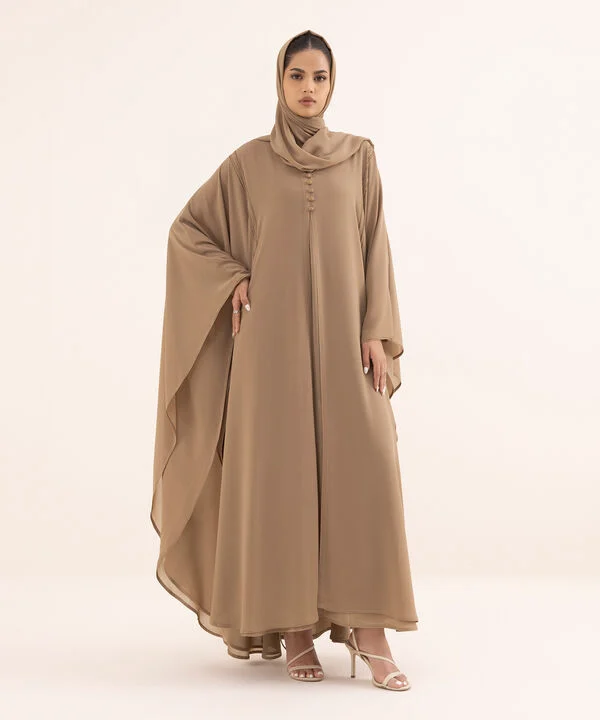 Double Layered Abaya Set