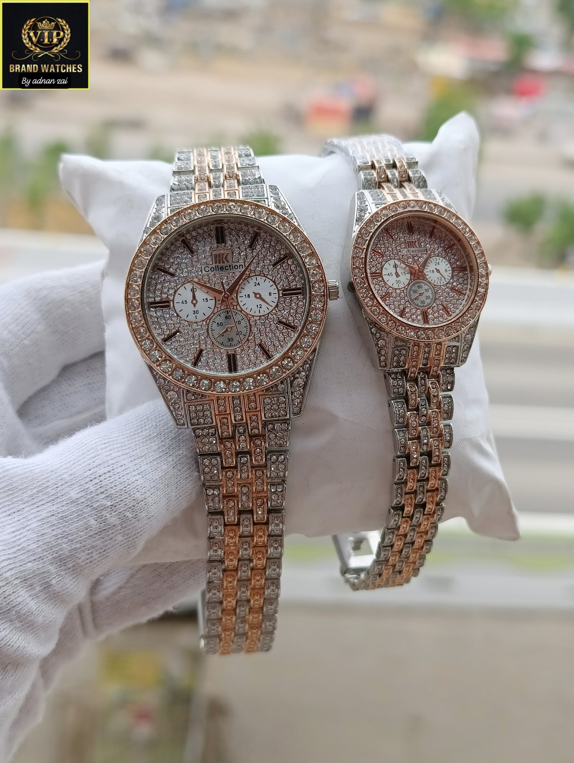 HK Diamond Couple Watches HK-02