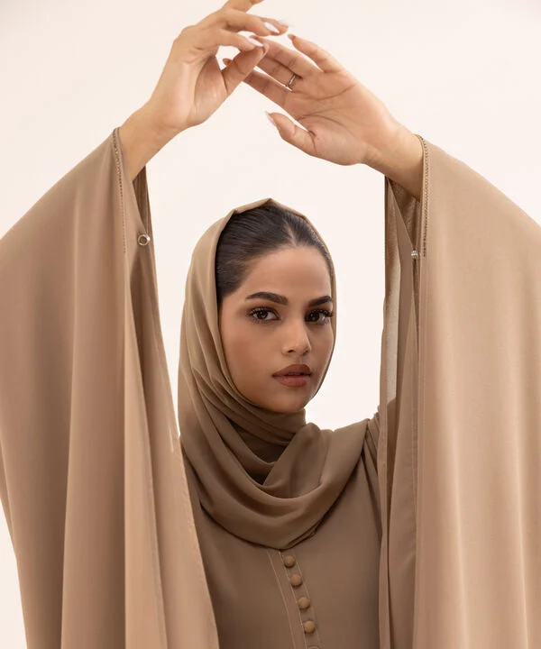 Double Layered Abaya Set