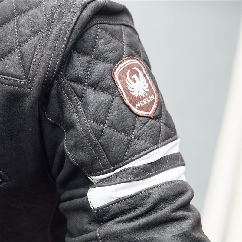 Merlin Hixon II D1O® Leather Jacket (Brown)