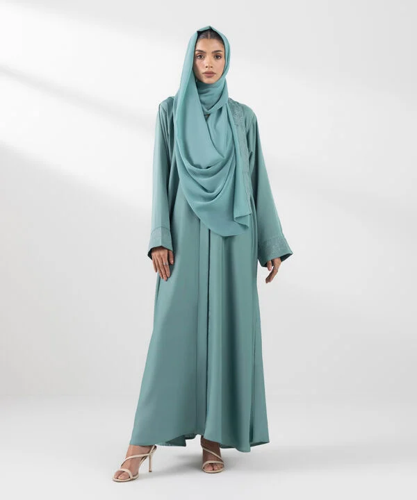 Embroidered Abaya Set
