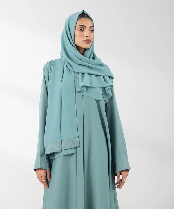 Embroidered Abaya Set