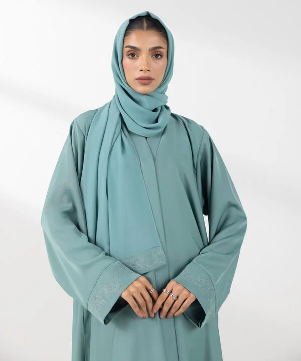 Embroidered Abaya Set
