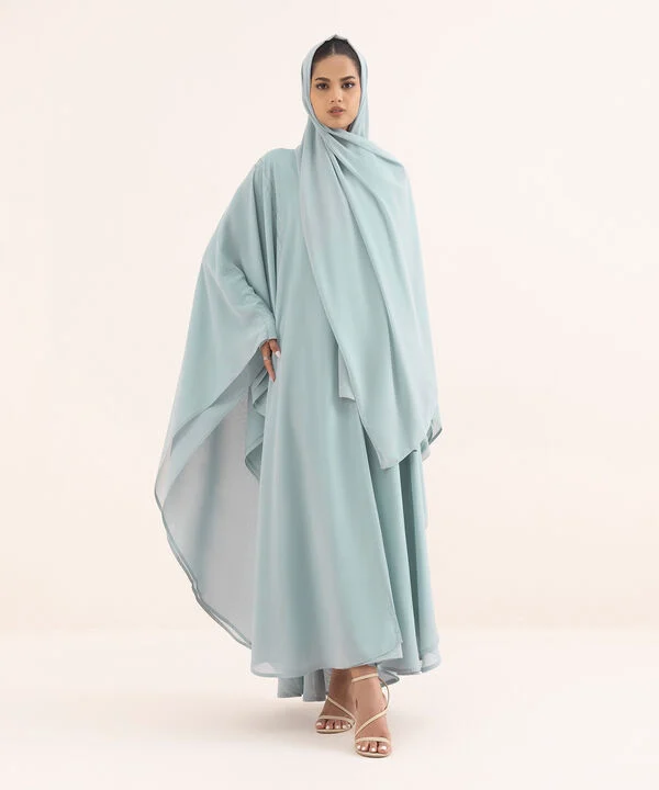 Double Layered Abaya Set