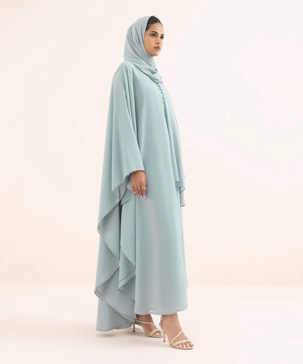 Double Layered Abaya Set