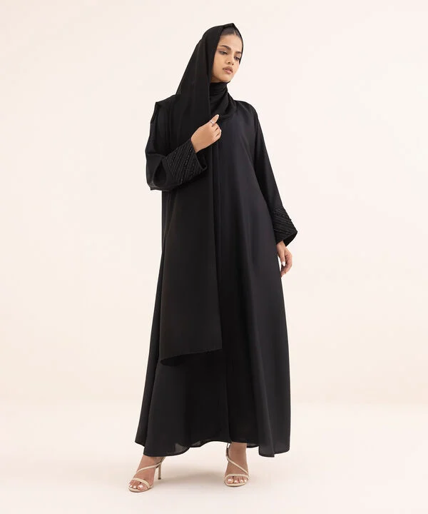 Hand Embellished Abaya Set
