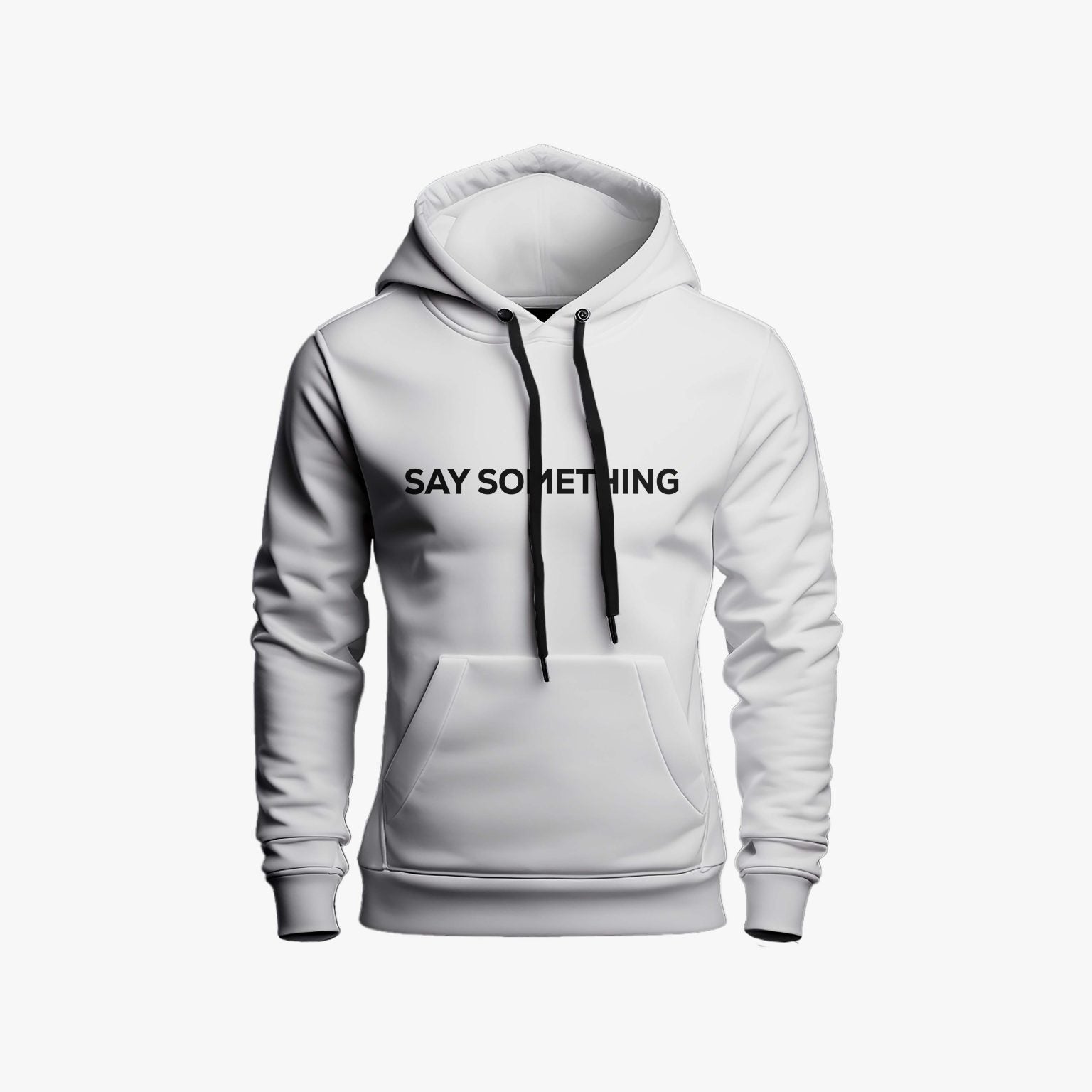 Pack of 2 Something Black Printed Hoodie For Men