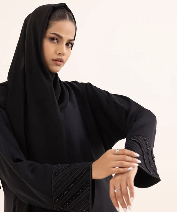 Hand Embellished Abaya Set