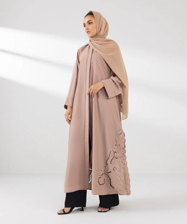 Premium Embroidered Abaya Set