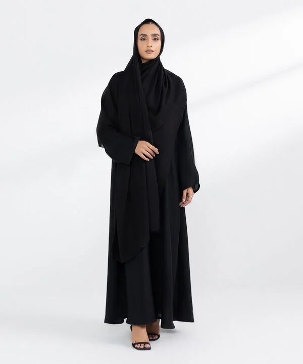 Basic Abaya Black With Pocket