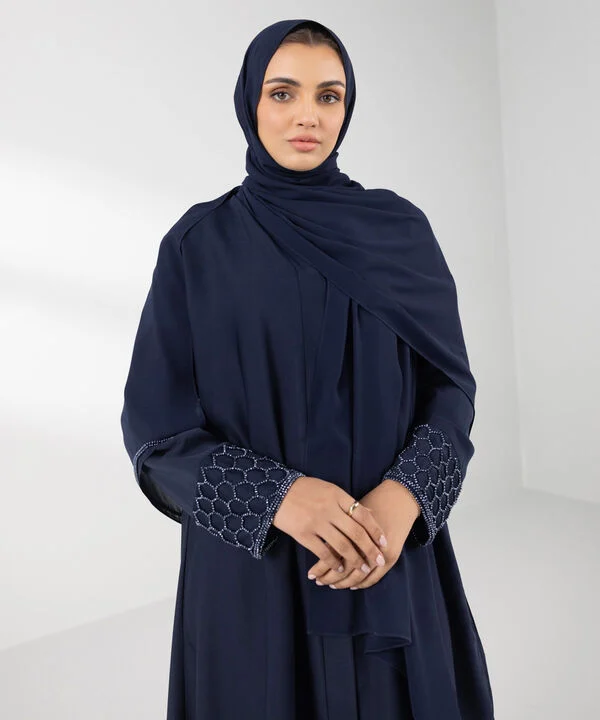 Hand Embellished Abaya Set