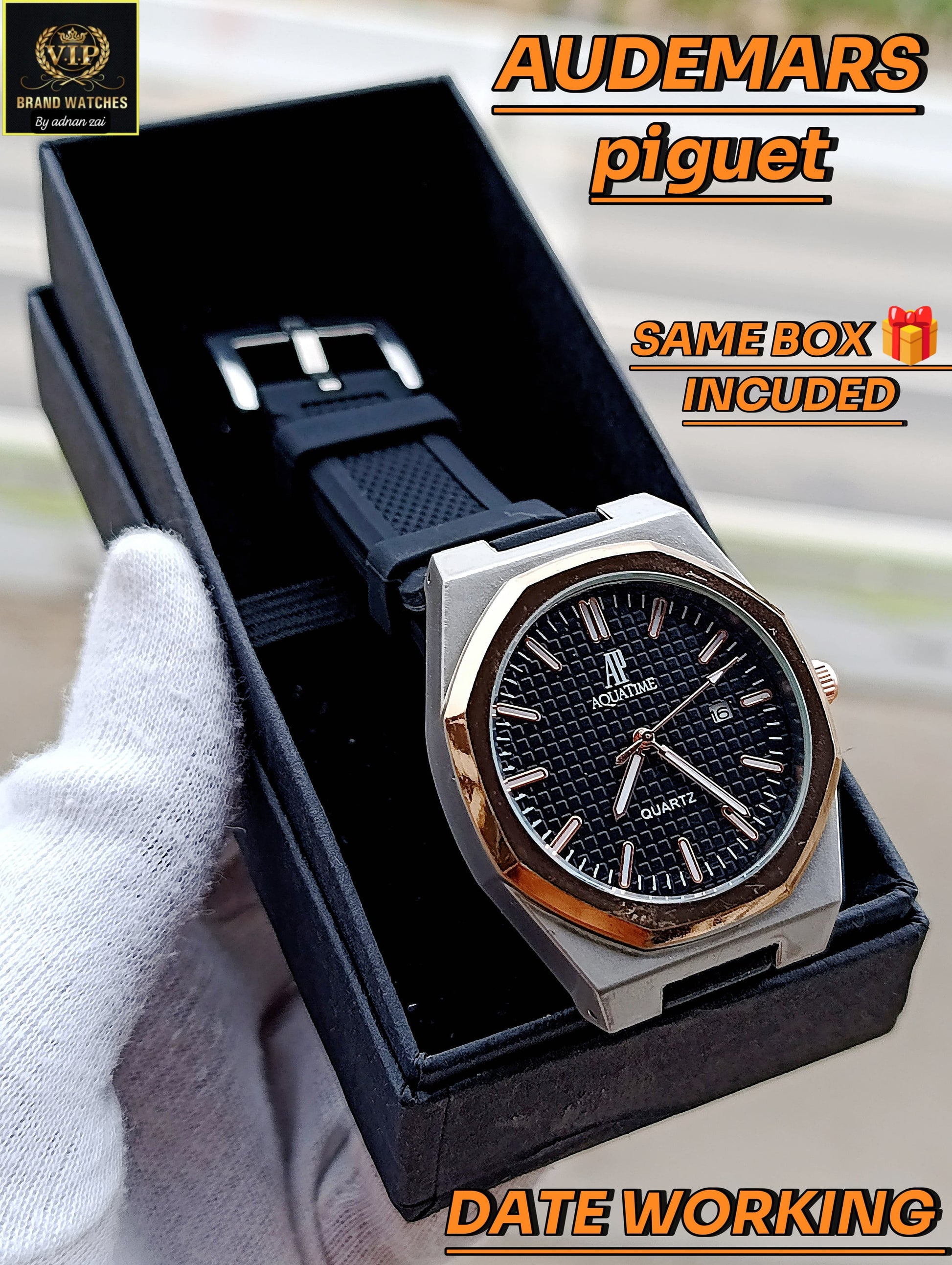 AUDEMARS PIGUET Rubber Strap Watch For Men AP-01