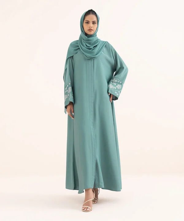 Embroidered Abaya Set