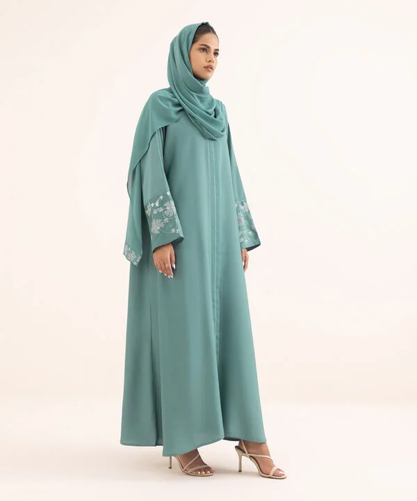 Embroidered Abaya Set