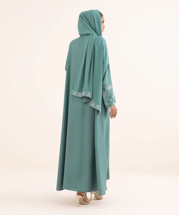 Embroidered Abaya Set