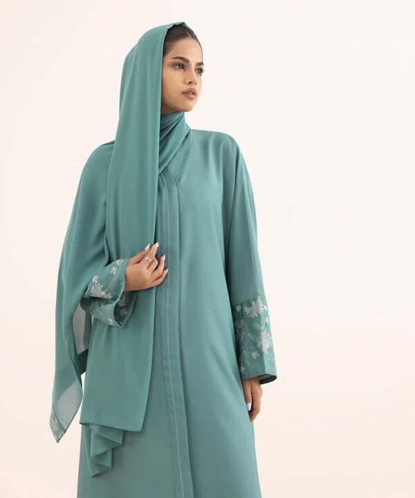 Embroidered Abaya Set