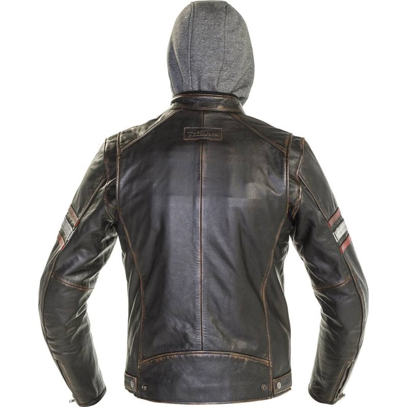 Richa Toulon  Leather Jacket Hoodie (Black|Red)