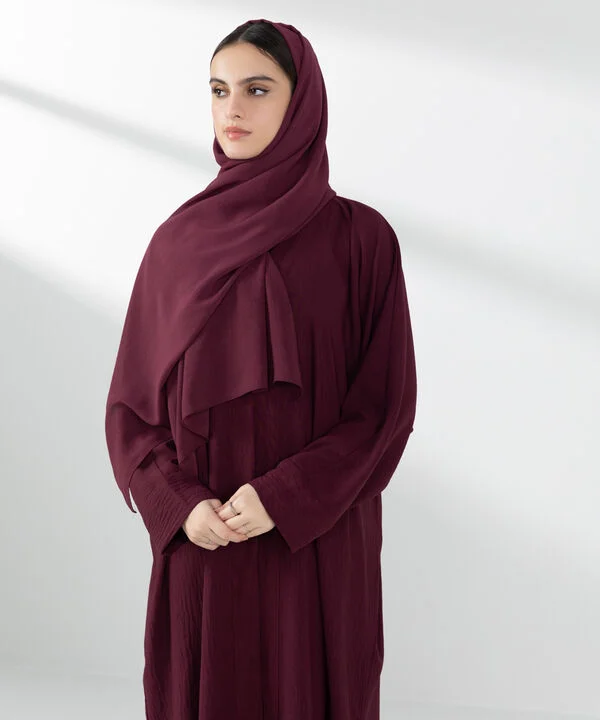 Button Through Abaya Set
