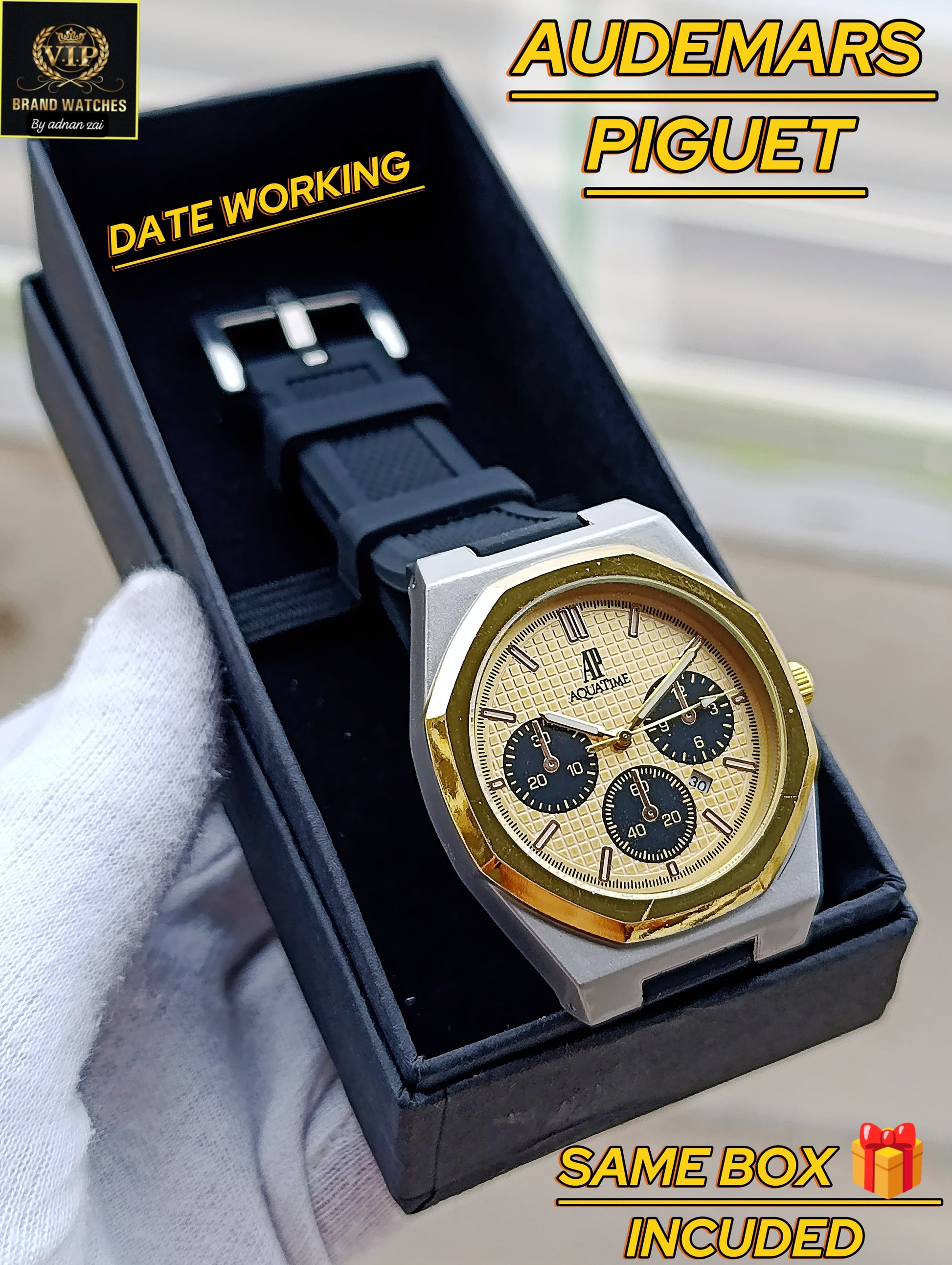 AUDEMARS PIGUET Rubber Strap Triple Core Watch For Men AP-03