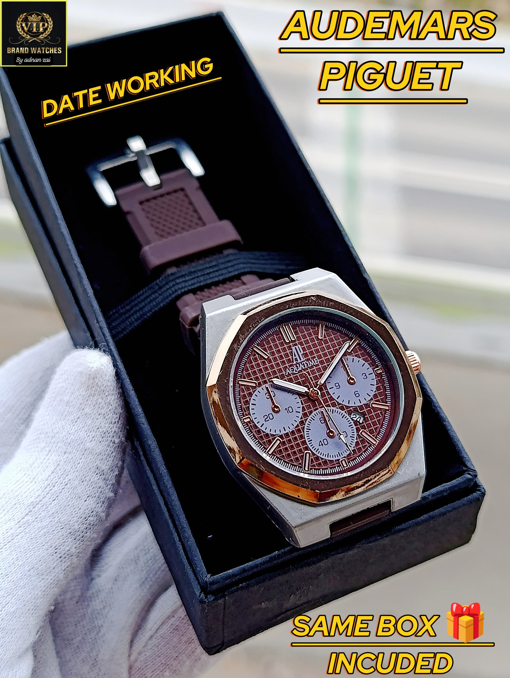 AUDEMARS PIGUET Rubber Strap Triple Core Watch For Men AP-05