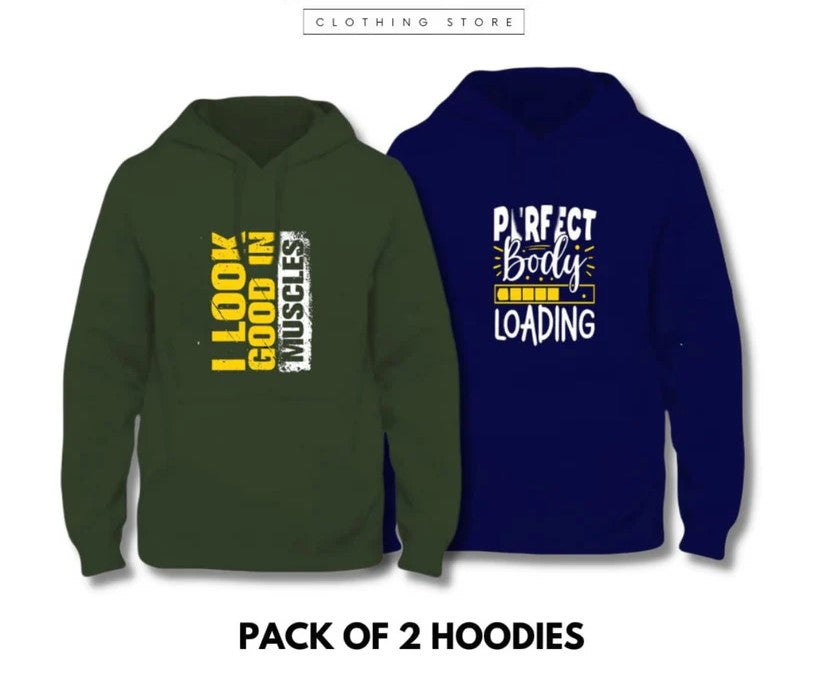 Pack of 2 Printed Hoodies