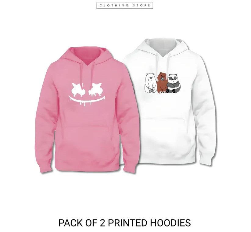 Pack of 2 Printed Hoodies