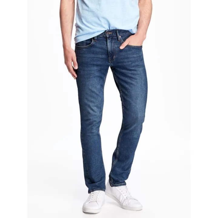 Men's Denim Beige Blue Jeans