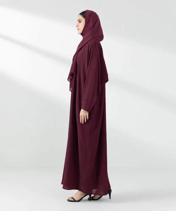 Button Through Abaya Set