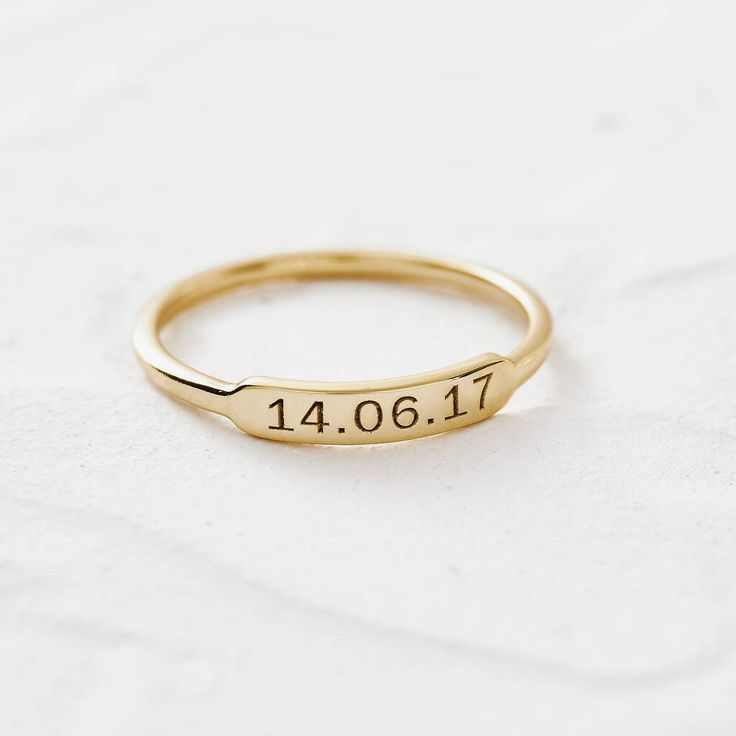 Customize Name Ring 18 Karat Gold