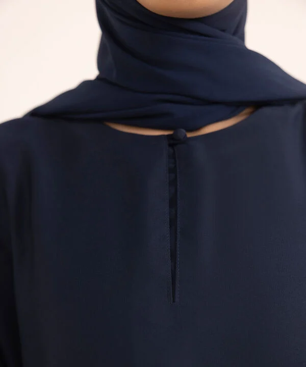 Basic Navy Blue  Abaya