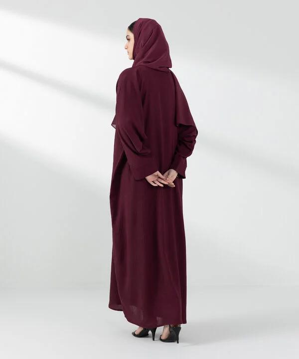 Button Through Abaya Set