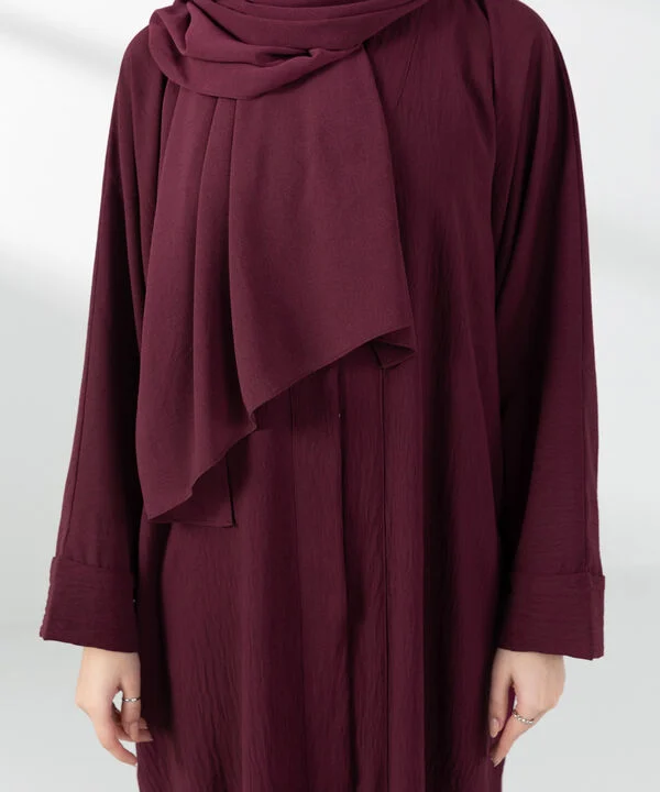 Button Through Abaya Set