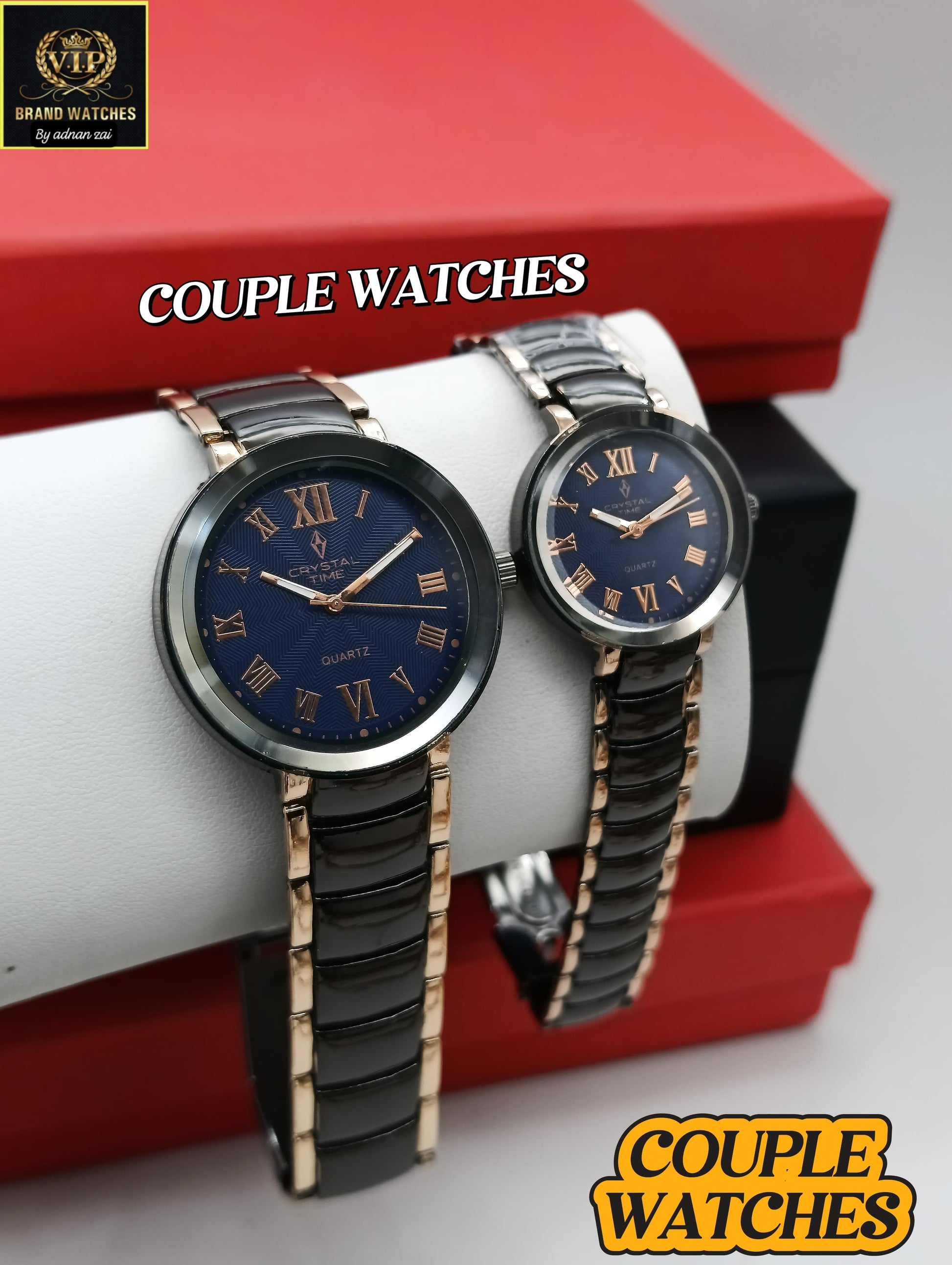 Premium Ambozing Roman Couple Watches Mercury Glass AR-03