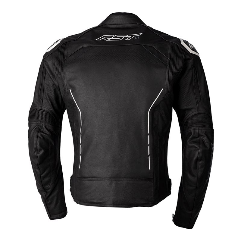 RST S1 CE Leather Jacket 2972 (Black/White)