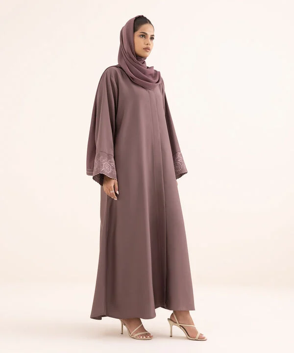 Button Through Abaya Set