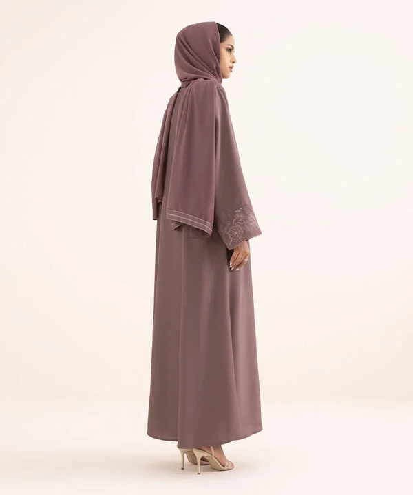 Button Through Abaya Set